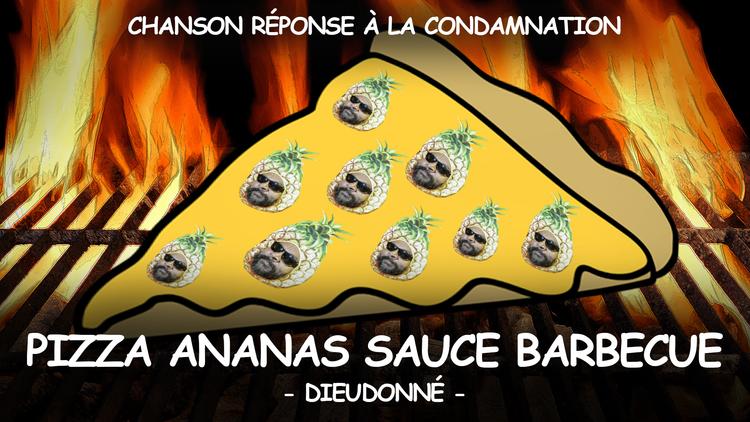 Pizza ananas sauce barbecue
