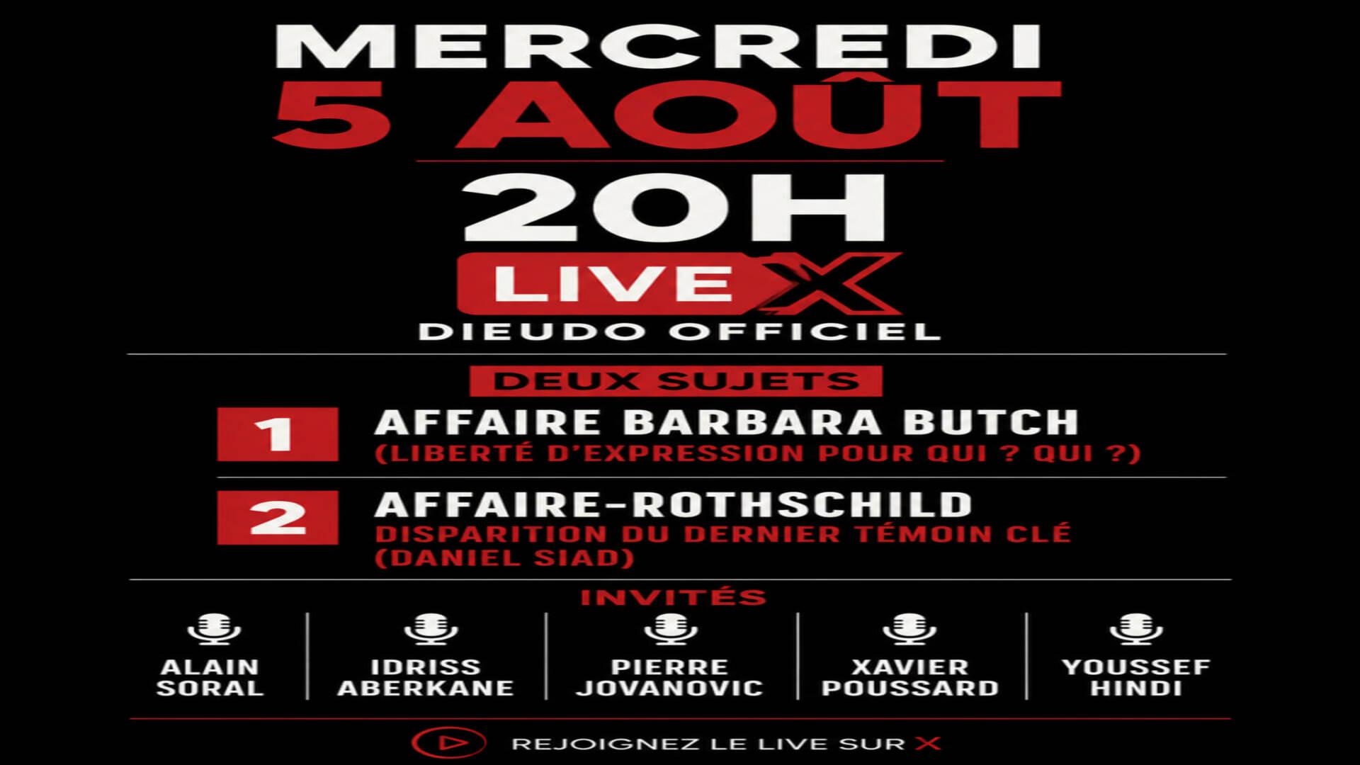 Rediffusion du live : l'affaire Barbara Butch