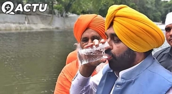 Inde : un ministre finit à l'hopital en essayant de prouver que l'eau d'une rivière est potable